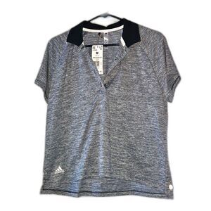 ADIDAS Women's Golf Tennis Collar Short Sleeve Shirt Size Medium NWT